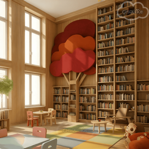 Rak Buku Kayu Chiquitos untuk Kamar Anak, Sudut Membaca, Rak Penyimpanan, Perabot Rumah Tangga, Tersedia OEM/ODM - Product Image 5