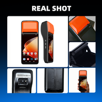 Máquina de Pago Móvil Android 13, Sistema POS Android Portátil, Mini POS 4G con Impresora de 80 mm, Bluetooth