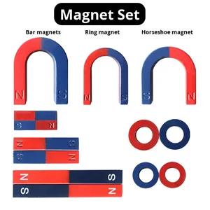 Set di esperimenti con magnete per l'insegnamento della fisica della scuola primaria a forma di ferro di cavallo e attrezzature educative a forma di U - Product Image 6