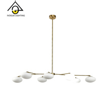 Lampu Gantung Chandelier Mewah Modern untuk Lobi Hotel, Ukuran Besar Custom untuk Dekorasi Interior