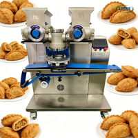 Máquina Encrustadora Comercial, Equipo de Relleno de Alimentos para Mochi, Mooncake, Maamoul, Alfajor, Brigadeiro, Estación de Elaboración de Productos Rellenos