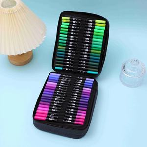 Set de Rotuladores de Acuarela Lavables para Niños, Marcador de Contorno a Base de Agua con Bolígrafo de Color, Papelería a Prueba de Aceite para Pintura Completa, Regalo para <span class=keywords><strong>Marcadores</strong></span> de Arte - Product Image 5