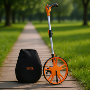 Rueda de Medición Telescópica Vevor de 12.5 Pulgadas con Bolsa Trasera, Capacidad de 0-9999 Pies, Herramienta de Medición para Césped, Madera y Caminos - Product Image 2