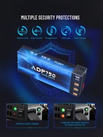Alimentation industrielle ToolkitRC ADP750 AC 100-240V vers DC 12V 62.5A 750W pour serveur, avec connecteurs XT60 4mm et Type-C PD3.0