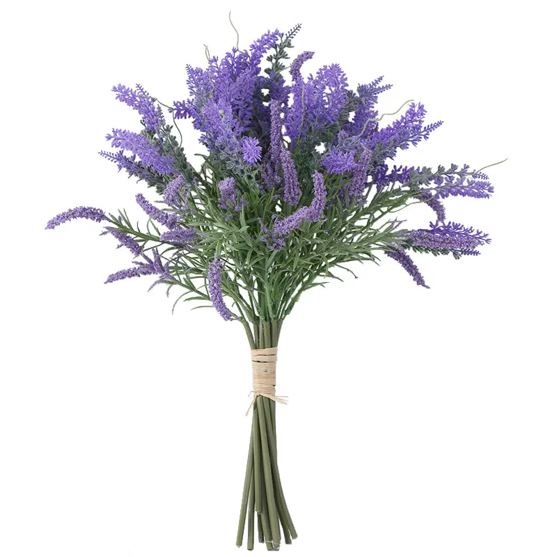 AL-5992 47 cm Kunststoff 10 Köpfe künstliche Lavenderblumen pastorale frische Stilblumen zur Dekoration