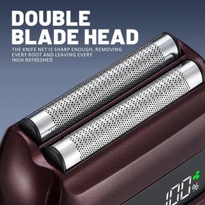 Rasoir électrique portable à affichage numérique, lavable à l'eau, magnétique, <span class=keywords><strong>mini</strong></span> rasoir à double lame, <span class=keywords><strong>mini</strong></span> rasoir carré - Product Image 3