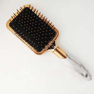 Heyamo escova de cabelo masculina, escova de cabelo luxuosa, desembaraçadora, marcador privado, para atacado, com tarak