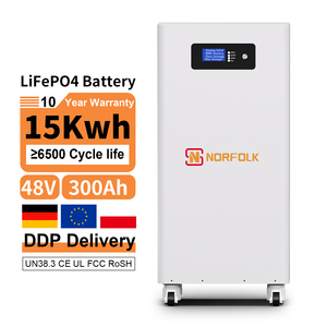 Batería LiFePO4 de 48V 51.2V 300Ah 314Ah en Stock en la UE, Sistema de Almacenamiento de Energía Doméstica de 15kWh, Torre Móvil con Ruedas y BMS Inteligente - Product Image 1