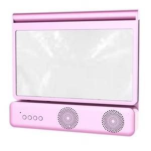 Lente d'ingrandimento dello schermo del telefono <span class=keywords><strong>cellulare</strong></span> 3D HD da 12 pollici in stile dente blu 3X di colore nero - Product Image 6