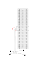 Support de thérapie par lumière rouge pour panneau, tout angle, compatible avec 99 % des panneaux horizontaux et verticaux, freinage des roues, hauteur réglable