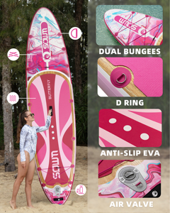 Planche de paddle gonflable pour débutants, livraison gratuite depuis un entrepôt UE, planche de SUP gonflable Drop Stitch, planche de SUP gonflable de tourisme - Product Image 5