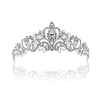 Vente en gros cristal diamant mariée mariage chignon cheveux diadème anniversaire coiffure accessoires cheveux danse couronne spectacle Auto performance hea