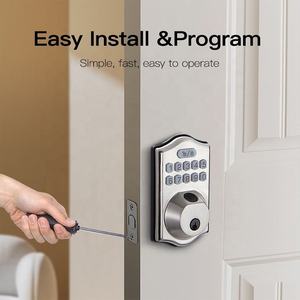 Cerradura de Puerta Inteligente con Teclado Mecánico Digital, Estilo Europeo, Entrada sin Llave, WiFi Tuya, Cerrojo Electrónico Tradicional - Product Image 3