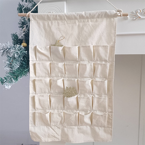 Compte à Rebours Avant Noël Calendrier de l'Avent en Tissu <span class=keywords><strong>Vide</strong></span> Personnalisable pour Enfants 24 Poches Jouets Calendriers de l'Avent pour Enfants - Product Image 1