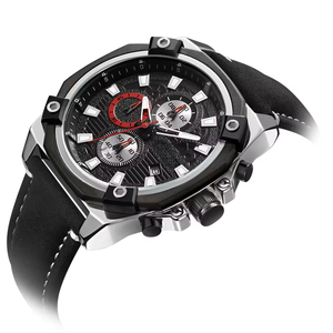 Relojes de Pulsera de Cuarzo con Correa de Cuero para Hombre, Relojes Deportivos Casuales para Estudiantes y Jóvenes, Relojes Mecánicos de Lujo a la Moda, Resistentes al Agua - Product Image 5