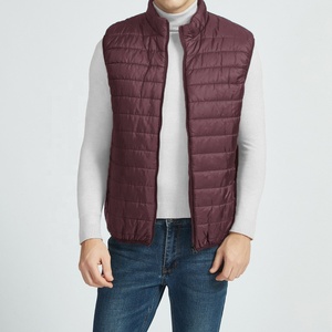 Mens Vest Cotton Polyester Men's Winter Jacket Sleeveless <strong>Lightweight</strong> Stand Collar Puffer <strong>Gilet</strong> With Pockets Zipper Vest - Product Image 3