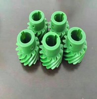 Engrenage hélicoïdal en plastique POM M1.5 usiné par hobbing, qualité DIN8, filetage à gauche, tolérance 0,02 mm, fabriqué par Skylon depuis 20 ans
