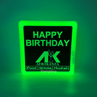 Panneau d'affichage VIP Carrier avec logo personnalisé OEM Panneau rechargeable en acrylique et lettres à LED pour Lounge Bar Discothèque