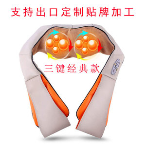 เครื่องนวดคอและไหล่ การบำบัดด้วยอินฟราเรดแบบนวด แบตเตอรี่ลิเธียมแบบชาร์จ USB แหล่งจ่ายไฟในรถยนต์ สีขาว สีดำ - Product Image 5