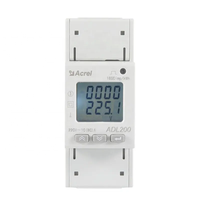 Medidor de Energía Monofásico Acrel ADL200-WF, Riel DIN, Modbus RTU, WIFI, Pantalla LCD, Distribución de Energía, Multitarifa, Certificado MID