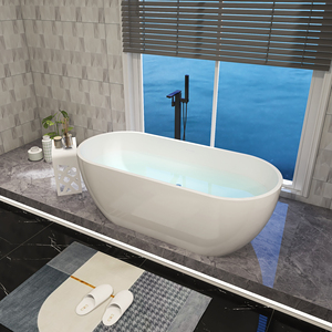 Baignoire autoportante <span class=keywords><strong>en</strong></span> acrylique à surface solide, mini trempage intelligent, petit <span class=keywords><strong>couple</strong></span>, <span class=keywords><strong>massage</strong></span>, <span class=keywords><strong>spa</strong></span>, lune, WTM-02538 - Product Image 2