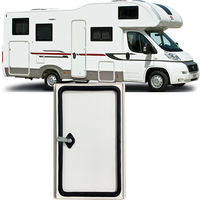 Porte de bagage en alliage d'aluminium blanc pour camping-car avec serrure, conception étanche, ventilation, épaisseur de paroi 35-40 mm pour caravane, remorque, camping-car