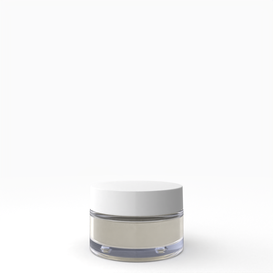 Pot en verre recyclé personnalisé de 50 ml du fournisseur italien avec nouvel emballage cosmétique transparent PIR blanc brillant - Product Image 3