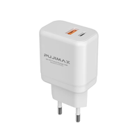 Chargeur mural PUJIMAX 20W à vente rapide, type C 5V/3A, adaptateur USB A de voyage pour téléphones, montres connectées, chargeur rapide portable mini