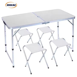 Set di <span class=keywords><strong>Tavolo</strong></span> <span class=keywords><strong>e</strong></span> <span class=keywords><strong>Sedie</strong></span> Pieghevoli <span class=keywords><strong>da</strong></span> Esterno di Alta Qualità, Personalizzabili, Durevoli, Leggeri <span class=keywords><strong>e</strong></span> Impermeabili per Picnic, Campeggio <span class=keywords><strong>e</strong></span> Cortile - Product Image 4