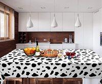 Nappe de table à motif vache pour fête, nappe de table western, chemin de table imprimé vache et cow-boy, décoration d'anniversaire Highland, festivals à thème ferme