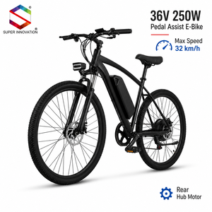 Vélo électrique 26 pouces 36V 250W avec moteur à moyeu arrière 7 vitesses pour la conduite en ville - Product Image 2