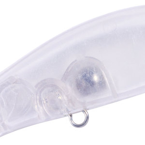 Leurre de pêche Minnow non peint de 7,8 cm et 5,7 g, vierge, pour bricolage, avec billes d'acier, Wobbler pour achigan, brochet, et lucioperca - Vente en gros - Product Image 4