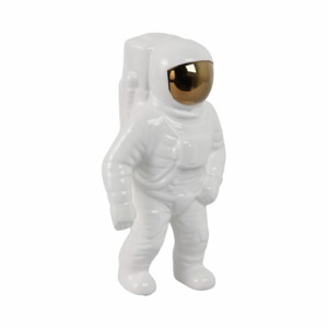 Statua in Ceramica di Astronauta, Scultura Decorativa Moderna per Casa, Ufficio, Bagno, Soggiorno - Product Image 2