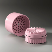 2024 nouveau Design accessoires pour fumeurs en aluminium 5 pièces broyeur d'herbes en céramique 3.0 avec conteneur Sunray Teethless Fashion Colors