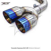 Échappement Catback personnalisé pour Porsche Cayenne E3 3.0T 2018-2023 tuyaux d'échappement en acier inoxydable Catback d'échappement Valvetronic