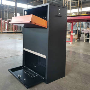 Cassetta Postale per Casa e Ufficio, Contenitore per Consegna <span class=keywords><strong>Pacchi</strong></span> da Esterno in Acciaio Zincato, Cassetta per Lettere e Giornali con Serratura Digitale - Product Image 3