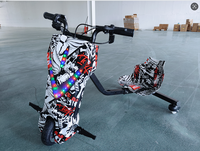 Tricycle Électrique de Haute Qualité 3 Roues 250W pour Enfants, Siège Lumineux, Trottinette Enfant, Kart de Drift 360°, Rotation Extrême en Extérieur