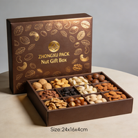 Boîte cadeau alimentaire personnalisée en papier nacré de haute qualité, avec impression en relief et logo, procédé de marquage à chaud
