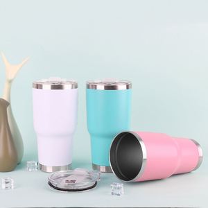 Gobelet isotherme de voyage en acier inoxydable avec logo personnalisé, impression UV, OEM, sans BPA, revêtement en poudre, 30 oz, avec couvercle en PP écologique - Product Image 5