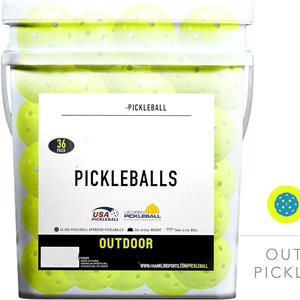 Детский мяч для пиклбола, пластиковый, 40 отверстий, высокая эластичность, модный, в упаковке-бочке - Product Image 3