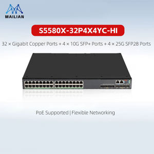 Switches de Capa 3 Serie H3C S5580X HI, Uplink 10G/25G, PoE, SNMP, QoS, Capacidad de Switch de 2.4Tbps, Alto Rendimiento, Agregación Centralizada - Product Image 1