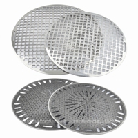 Plaque de cuisson ronde en acier inoxydable 295 à grille épaissie pour cuisinière à gaz et à induction, compatible four