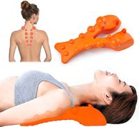 Dispositif de traction cervicale EVA PU Oreiller de massage du cou Épaule Relaxer Cou Civière Oreiller Retour Point de déclenchement Masseur
