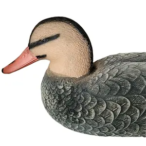 Mallard Drake Greenhead flocado, señuelo de pato de caza, tamaño Ull