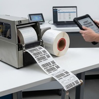 Étiquette RFID flexible pour bouteille de gaz sur métal, forme incurvée, adhésion pour réservoir d'oxygène, imprimable UHF