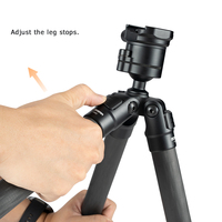 Trépied tactique de chasse Linkogear ultra-léger en fibre de carbone et aluminium, pliable, robuste, support de tir, cible