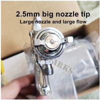 Pistolet pulvérisateur de peinture à émulsion W77S W77 W-77 W-77S 2.0mm 2.5mm 3.0mm à aspiration haute pression pour apprêt et peinture au latex