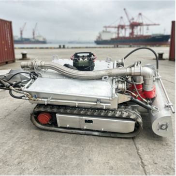 50m Depth Underwater Robot Amphibious Vehicle Dredge Remote Robot High-Efficiency Dredging Underwater Crawler Robot