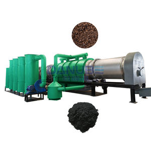 Déchets alimentaires continus sans fumée Vinasse Four de carbonisation des grignons d'olive Four de fabrication de charbon de bois - Product Image 1