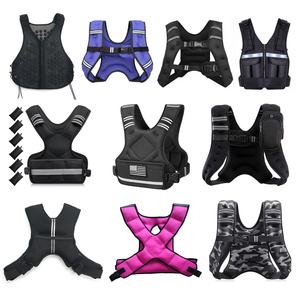 Gilet lesté réglable VIGFIT, capacité de 5 kg/8 kg/30 kg, respirant, en nylon Cordura écologique, couleur rose, soutien dorsal - Product Image 2